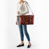Duxbury Carryall Amethyst Melbourne on figure for scale