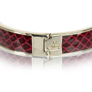 Heritage Leather Bangle Rose Fairhaven Side