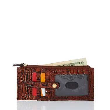 Credit Card Wallet Birch Mini Melbourne on figure for scale