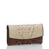Modern Checkbook Wallet Linen Osmia Side