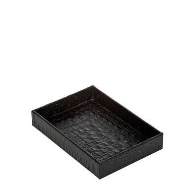 Small Trinket Tray Black Melbourne Front