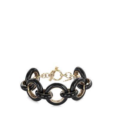 Fairhaven Chunky Bracelet Black Jewelry Front