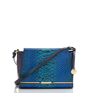 Hillary Electric Blue Ateague Front Brahmin Exclusive