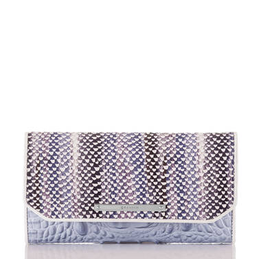 Soft Checkbook Wallet Periwinkle Monroe Front