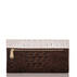 Soft Checkbook Wallet Toasted Macaroon Cassini Back