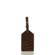 Mens Luggage Tag Cocoa Brown Vintage Melbourne