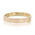 Heritage Leather Bangle Gold Fairhaven Front