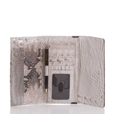 Soft Checkbook Wallet Pumice Loukkos Interior