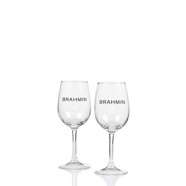 12 Oz. Wine Glass - Set Clear Home Essentials Front