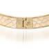 Heritage Leather Bangle Gold Fairhaven Side