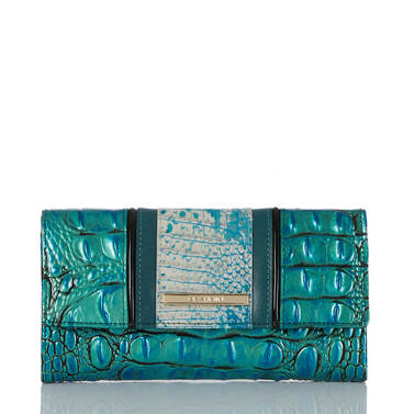 Cordelia Wallet Peacock Shimmer Front