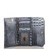 Soft Checkbook Wallet Denim Tri-Texture Interior