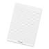 Ruled NotePad Top-Bound A White Stationery Front