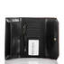 Soft Checkbook Wallet Black Tuscan Tri-Texture Interior