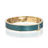 Heritage Leather Bangle Agate Fairhaven Front