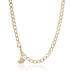 Curb Y Necklace 18K Gold Plated Providence Side
