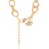 Double Bead Chain Necklac Light Gold Providence Side