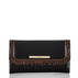 Soft Checkbook Wallet Black Tuscan Tri-Texture Front