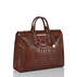 Business Tote Pecan Melbourne SideBusiness Tote Pecan Melbourne Side View