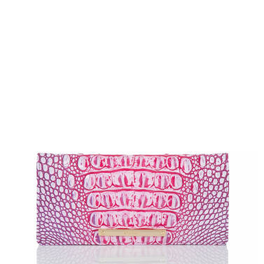 Ady Wallet Boysenberry Ombre Melbourne Front Brahmin Exclusive