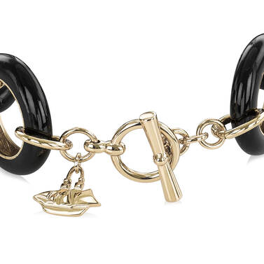 Fairhaven Chunky Bracelet Black Jewelry Side