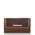 Soft Checkbook Wallet Brown Concerto Front