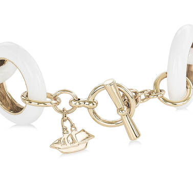 Fairhaven Chunky Bracelet White Jewelry Side