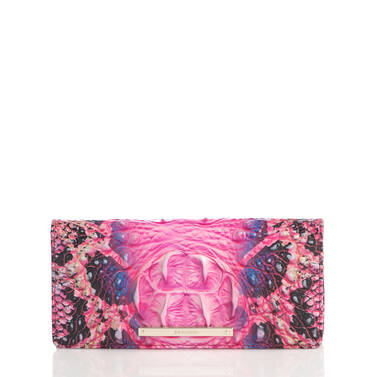 Ady Wallet Pink Cobra Ombre Melbourne Front Brahmin Exclusive