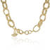 Double Cable Link Necklac 18K Gold Plated Providence Side