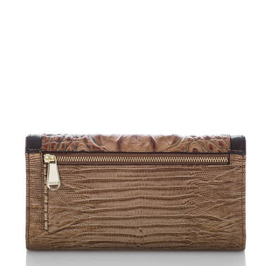 Soft Checkbook Wallet Toasted Almond Bengal Back