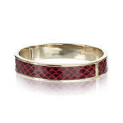 Heritage Leather Bangle Rose Fairhaven