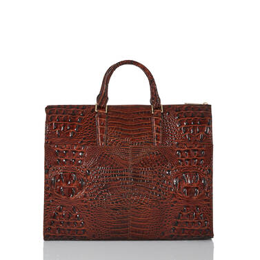 Business Tote Pecan Melbourne Back