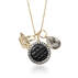 Crystal Charm Necklace Black Fairhaven Front