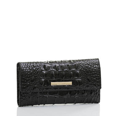 Cordelia Leather Wallet | Black Melbourne | BRAHMIN