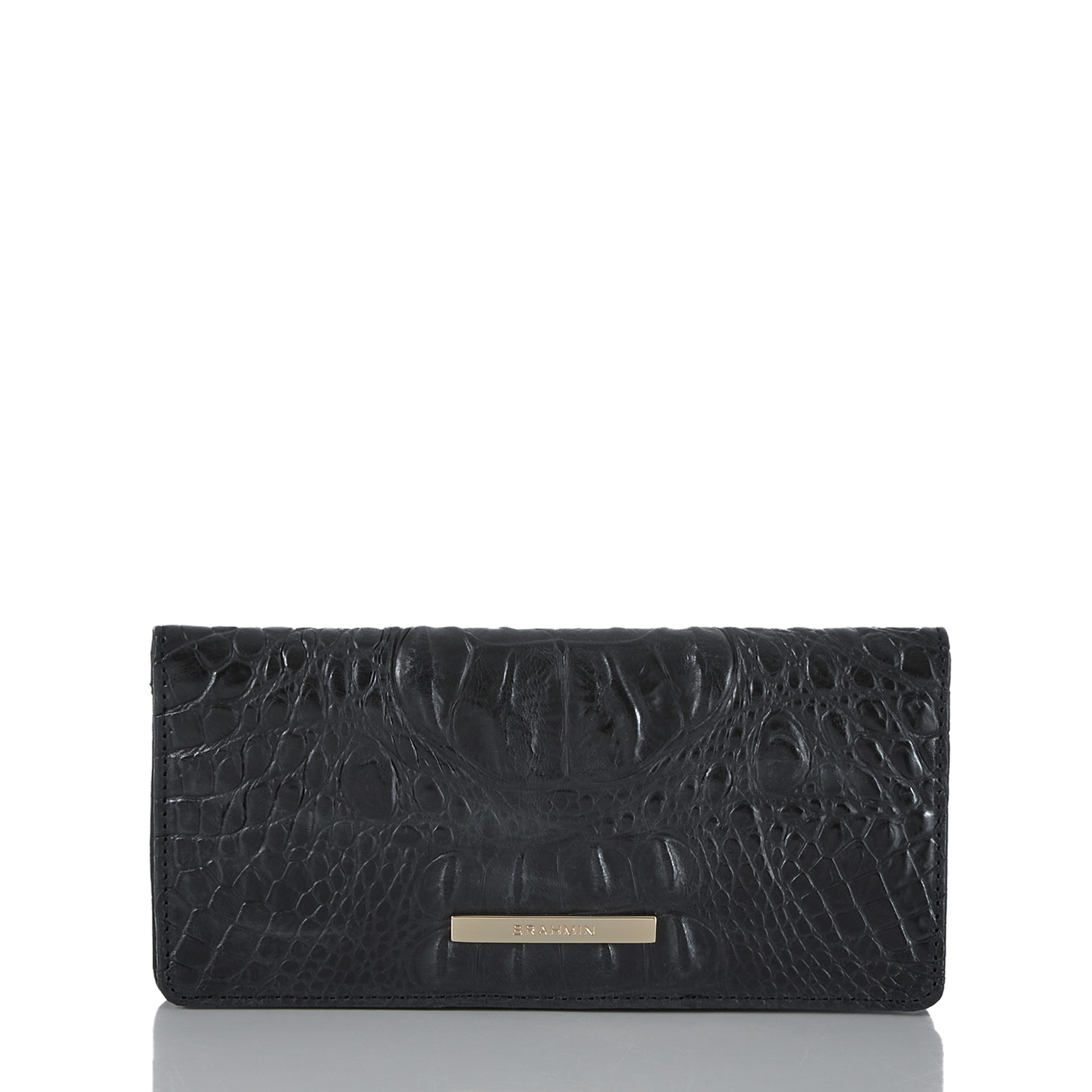 Ady Leather Wallet | Black Barker | BRAHMIN