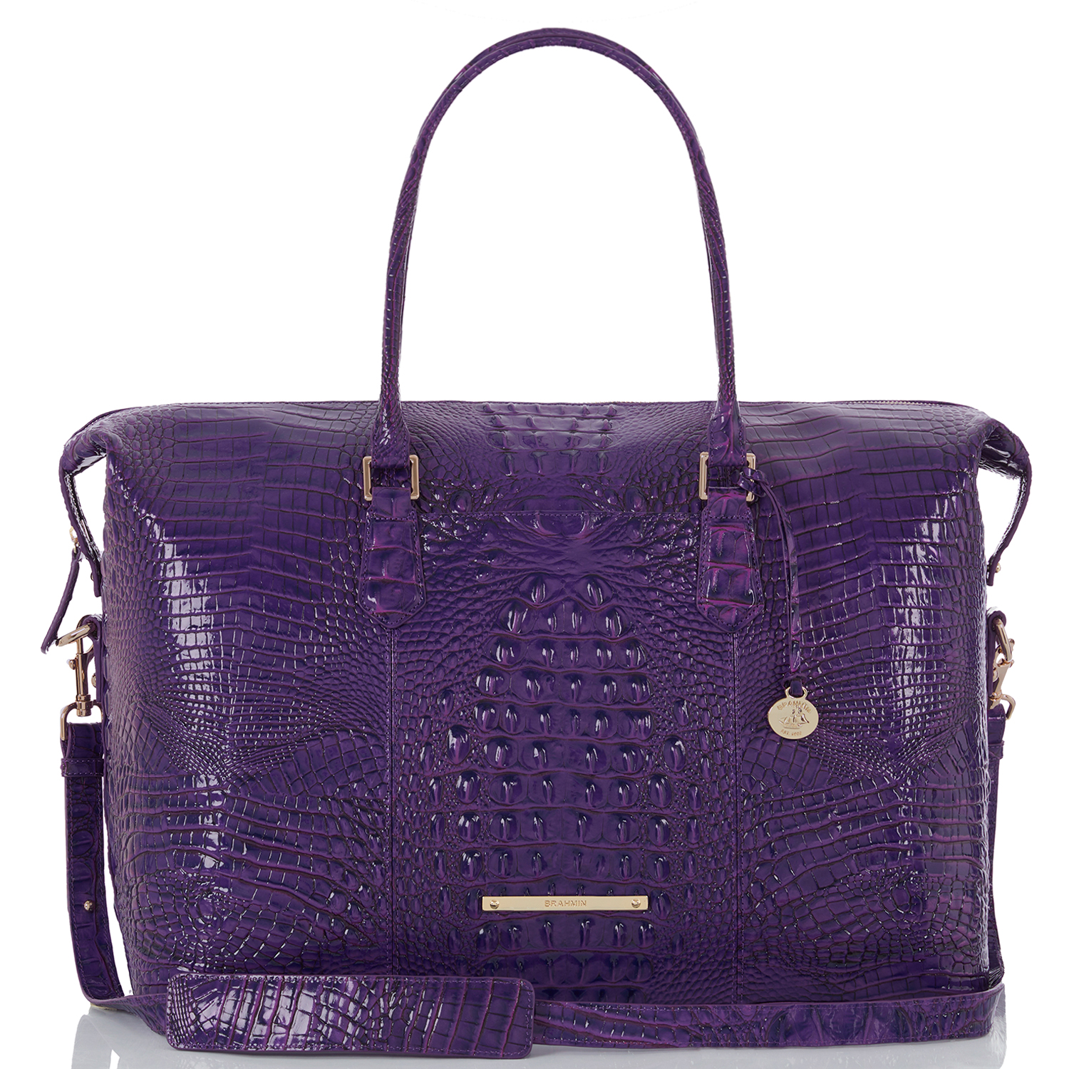Duxbury Weekender Leather Bag | Royal Purple Melbourne | BRAHMIN
