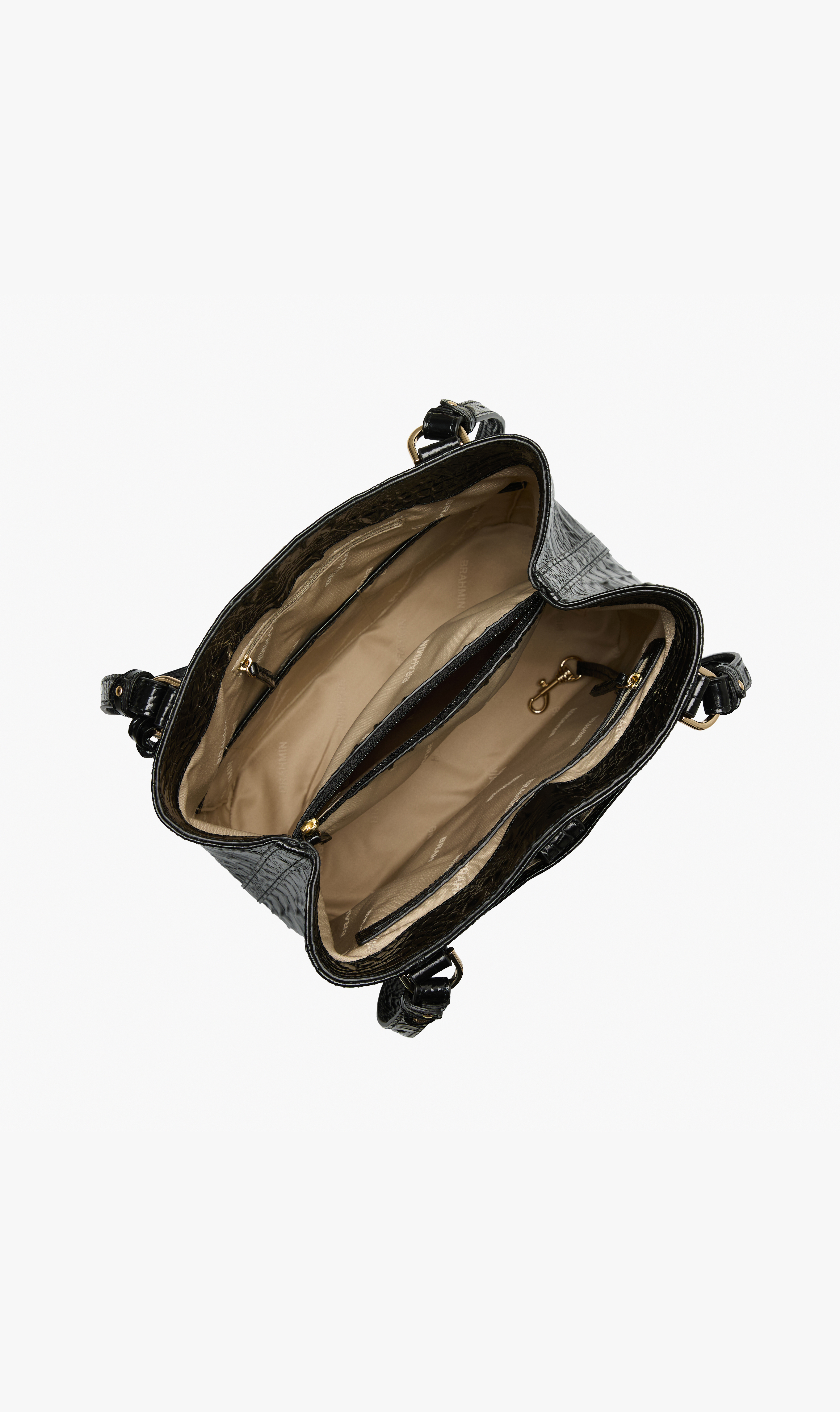 Fiora Leather Bucket Bag | Black Melbourne | BRAHMIN
